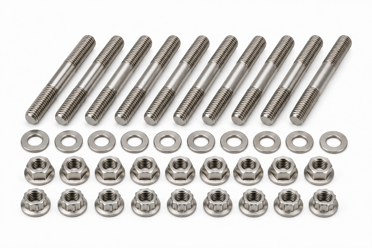 Honda/Acura B/D/F/H/J Series Titanium Intake/Exhaust Manifold Stud Kit